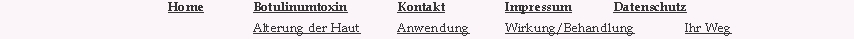 		 		      Home		Botulinumtoxin		Kontakt	