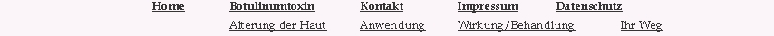 		 		      Home		Botulinumtoxin		Kontakt	